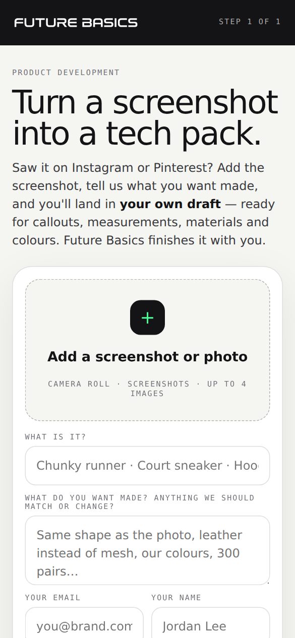 The start page on a phone: add a screenshot or photo
